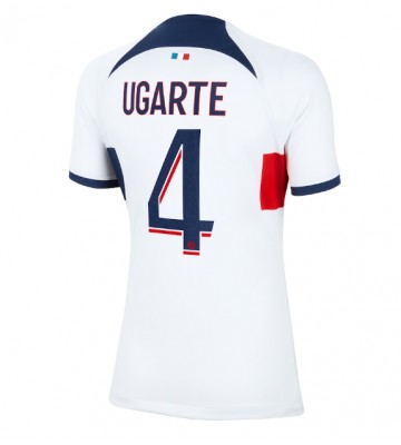 Paris Saint-Germain Manuel Ugarte #4 Bortatröja Kvinnor 2023-24 Kortärmad